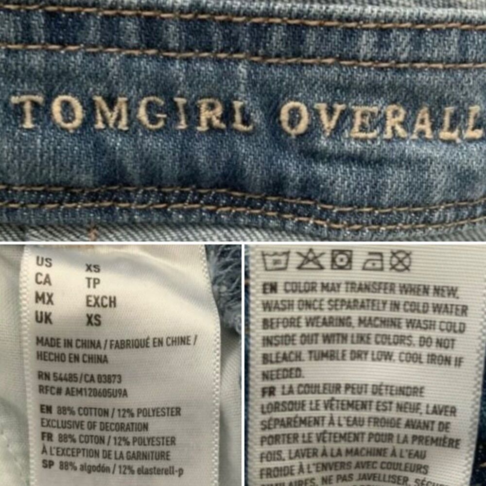 American Eagle Outfitters Overalls Distressed TomGirl XS - Picture 5 of 12
